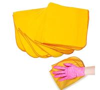 Mega Trend Jumbo Yellow Dusters - Pack of 24 Cleaning Cloth - 100% Cotton Heavy Duty Dusting and Polishing Cloth - Multi Surface Soft Cleaning Duster for Car, Window & Kitchen-35x45 cm || Pack of 24