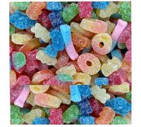 Mega Value Fizzy Pick n Mix Sweets - Assorted Vegan Sour Jelly Sweets with Sugar Coated Fruit & Bubblegum Flavours Perfect for Parties, Gifts & Party Favours (1Kg)