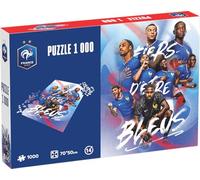 Megableu FFF Football Jigsaw Puzzle 1000 Pieces - Proud to Be Blue Official | For teenagers from 14 years old and adults - Official French team license, format 70 x 50 cm to be displayed after assembly