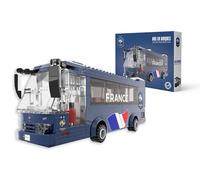 Megableu - French FFF Team Bus to assemble - 319 Building Bricks - FFF Official Model - Football Construction Game for Children & Adults - Gift Idea Fans & Supporters Blue