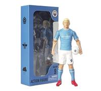 Megableu Haaland Football Figure - 20 cm - Large Realistic & Articulated Football Figure - Official Licensed Product - 10 Points of Articulation - Manchester Football Toy - Gift Idea for Haaland Fans