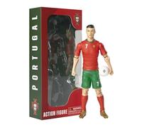 Megableu - Ronaldo Football Figure - 20 cm - Large Realistic & Articulated Football Figure - Official Licensed Product - 10 Points of Articulation - Portugal Football Toy - Gift Idea for Fans Ronaldo