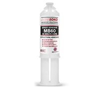 Megabond MB60 Epoxy Adhesive Precision 60 minutes Cure For Precise Application Excellent Clarity - Multi Purpose Steel, Plastic, Wood, Aluminium, Perspex, GRP, Stainless Steel