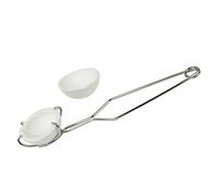 MegaCast Small Melting Ceramic Crucible Dish Cup Set of 2 Melting Gold Silver Copper Whip Tongs Handle 2A