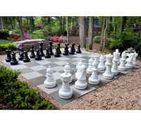 MegaChess Giant Chess Set - Black and White - Plastic - 25 inch King