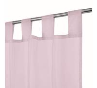 Megachest lucy Woven Voile Tab Top Curtain a pair with ties (28 colors) (blush, 56" wideX48 drop(W142cmXH122cm))