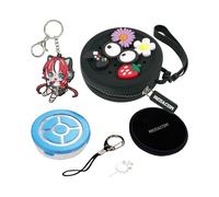 Megacom DuoMon3 Pocket Auto Catcher 1P/2P, IPX7 Waterproof,Adjustable LED/Vibration/Sound by app, Bluetooth 65ft Link,USB-C & Wireless Charging,Auto-Reconnect Hourly|with Keychain (Blue, Pro)