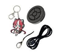 Megacom DuoMon3 Pocket Auto Catcher 1P/2P, IPX7 Waterproof,Adjustable LED/Vibration/Sound by app, Bluetooth 65ft Link,USB-C & Wireless Charging,Auto-Reconnect Hourly|with Keychain (Black, Basic)