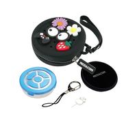 Megacom DuoMon3 PRO Unique Auto-Reconnection Hourly, 1P/2P dual accounts Pocket Auto Catcher (Redball), IPX7 waterproof, Type-C & wireless charging pad, App-adjustable lights, vibration & sound.