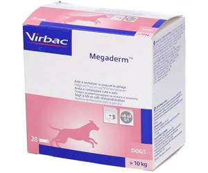 Mégaderm® 8 ml Équilibre de la peau chien de + 10 kg Boite 28 Sachets Monodoses