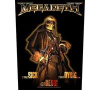 Megadeth Back Patch The Sick The Dying and The Dead Official Black One Size