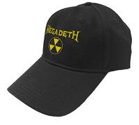 Megadeth Baseball Cap Hazard Band Logo Official Black Strapback One Size