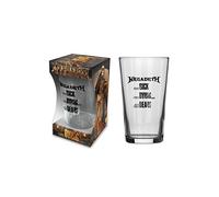 Megadeth Beer Glass The Sick The Dying and The Dead Official Boxed One Size