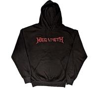 Megadeth Hoodie Countdown to Extinction Band Logo Official Unisex Black Pullover L