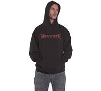 Megadeth Hoodie Countdown to Extinction Band Logo Official Unisex Black Pullover M