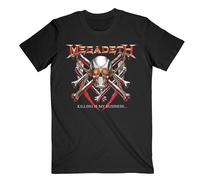Megadeth Men's Killing Is My Business Back Print T-Shirt in Black | Size: Small Megadeth Black S