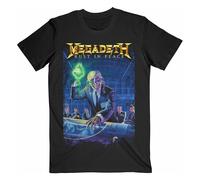 Megadeth Men's Rust In Peace 30th Anniversary Back Print T-Shirt in Black | Size: Medium Megadeth Black M