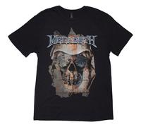 Megadeth Men's Youthanasia Ripped Thru T-Shirt in Black | Size: Large Megadeth Black L