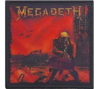 Megadeth Peace Sells Iron On Patch (One Size) (Red/Black)