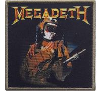 Megadeth - Rock Off MEGADETH Trooper Black Sew-on Heavy Metal Embroidered Patch