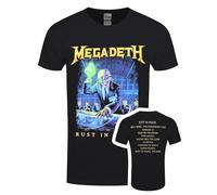 Rock Off Trade T-shirt Megadeth Rust in Peace Tracklist & Band Logo Official Black XXL