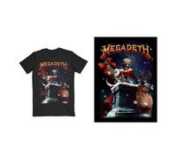 Megadeth Santa Vic Chimney T-Shirt in Black | Size: XL Megadeth Black XL