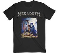 Megadeth T Shirt Countdown Hourglass Band Logo Official Mens Black L