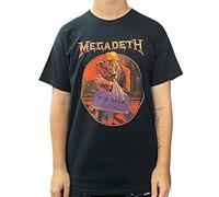 Megadeth T Shirt Peace Sells Track List Band Logo Official Mens Black XL