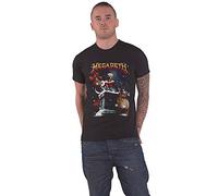 Megadeth T Shirt Santa Vic Chimney Band Logo Official Mens Black XL