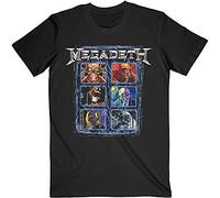 Megadeth T Shirt Vic Head Grip Band Logo New Official Men's Black, Black, M