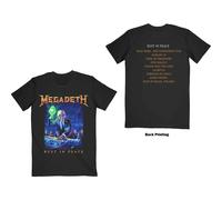 Rock Off Trade T-shirt Megadeth Rust in Peace Tracklist & Band Logo Official Black XXL