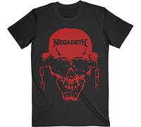 Megadeth 'Vic Hi-Contrast Red' (Black) T-Shirt (Large)