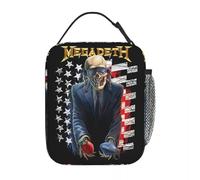 Megadeths Rock Band Lightning Vic Merch Insulated Lunch Tote Bag For School Food Storage Bag Portable Thermal Cooler Lunch Box