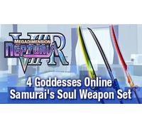 Megadimension Neptunia VIIR - 4 Goddesses Online Samurai's Soul Weapon Set