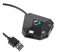 Megadream For NS-Switch Keyboard and Mouse Converter, Keyboard and Mouse Adapter for PS4 / PS3 / Xbox ONE / 360 Console Series Converter, 1 Type-C & 3 Micro-USB