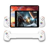 Megadream Game Controller for iOS/Android, Supports iPad Pro 13-inch, Phone Tablet Wireless Gaming Controller Bluetooth Gamepad for PC Switch Xbox PS4 for COD/Genshin,Emulators (white)