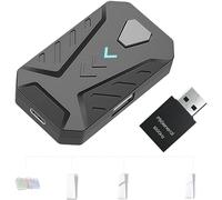 Megadream Keyboard and Mouse Converter for PS5 / P5 Slim / PS5 Pro with P5 General Adapter, 1000Hz Ultra-Low Lag, Supports Adjust Mouse Sensitivity, Change Default Key, Plug & Play