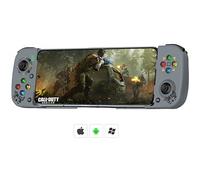 Megadream Mobile Game Controller Gamepad for iPhone iOS Android PC: Works with iPhone 15/14/13/12/11/X, iPad, Samsung Galaxy, TCL, Tablet, Apex Legends, Call of Duty - Directly Play (Grey)