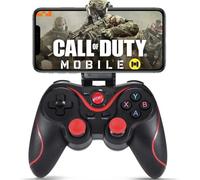 Megadream Mobile Gaming Controller for Android 6.0+, Key Mapping, Wireless Bluetooth Gamepad for Fortnite & PUBG, Compatible with Samsung, Xiaomi, Motorola, Google (Not for iOS, Black+Red)