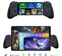 Megadream Mobile Gaming Controller for iPad/Tablet (Up to 10.2in) Bluetooth Controller with Hall Trigger,Macro & Turbo,for PC/Switch/PS3,Streaming for Xbox/PS5/PS4/PC,Cloud Gaming - Black