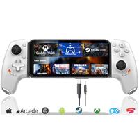 Megadream Mobile Gaming Controller for iPhone 17 & 16/Android (USB C) with 3.5mm Audio Jack, Remote Player Gamepad for PS5/PS4/Xbox/PC with Hall Joysticks & Trigger, Cloud Gaming - White