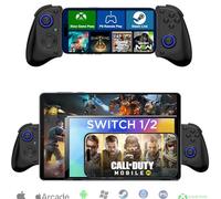 Megadream Mobile Gaming Controller for iPhone/Android/iPad/Tablet,Phone Controller Android Wireless Gamepad with Hall Trigger/Macro/Turbo, for Xbox/PS5/PS4/PC (Black)