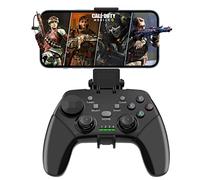 Megadream Wireless Mobile Gaming Controller Gamepad for iPhone/Android/iPad/PC/Switch/PS4/PC Joystick with Phone Holder, Supported Cloud Game, Streaming on PS5/Xbox, Turbo, COD (Schwarz)