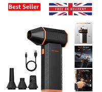 MegaFlow50 Mini Air Duster - Portable, Fast-Charging Dust Blower for Home & Car