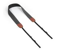 MegaGear Canvas & Genuine Leather Adjustable Shoulder or Neck Strap (Brown/Black)