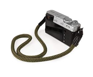 MegaGear Cotton Camera Wrist Strap Comfort Padding Safety for All Cameras Small 23 cm/9 inch (Green)