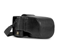 MegaGear Ever Ready Genuine Leather Camera Case Compatible with Fujifilm X-T5 (16-80mm)