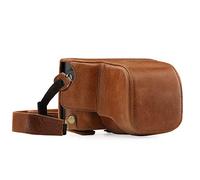 MegaGear Ever Ready Genuine Leather Camera Case compatible with Leica Q-P, Q (Typ 116) - Brown