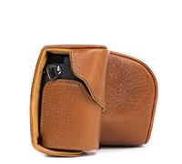 MegaGear "Ever Ready" Protective Leather Camera Case, Bag for Sony Alpha A6000 with 16-50mm (Light Brown)
