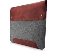 MegaGear Genuine Leather and Fleece MacBook Bag Laptop Sleeve for MacBook Pro a
